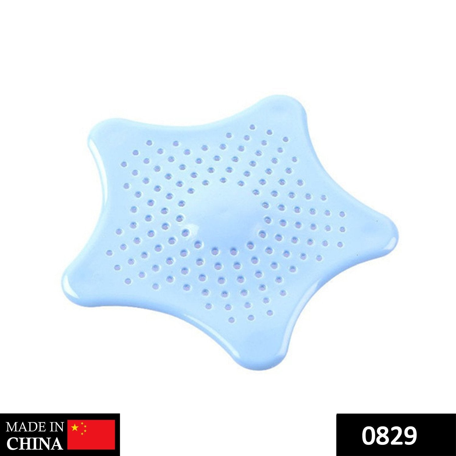 0829 Silicone Star Shaped Sink Filter Bathroom Hair Catcher Drain Strainers for Basin DeoDap 0829 Silicone Star Shaped Sink Filter Bathroom Hair Catcher Drain Strainers for Basin DeoDap